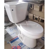 Two Piece Toilet/s Trap/South America/ Siphon/Round Front/