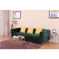 Glamorous Velvet Upholstered Sofa Couch