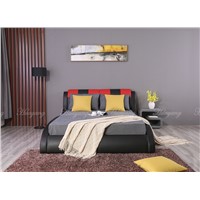 Double Color PU Bed Double Bed Bedroom Furniture