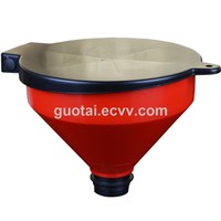 250mm Plastic Waste Oil Drum Barrel Funnel with Grill & Lockable Lid