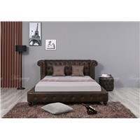 Luxury Royal Style Bed PU/ Leather Bedroom Furniture