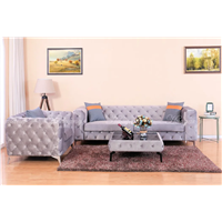 Elegant Button Tufted Sofa Living Room
