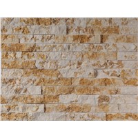 Golden &amp; White Marble Culture Stone Panel