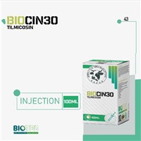 BIOCIN30 Tilmicosin 300 Mg Is Indicated for the Treatment of Respiratory Infections In Cattle & Sheep Associated with