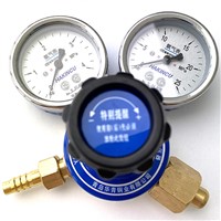 Hakin Gas Regulator with Two/Double Pressure Gauges for Acetylene/Oxygen/Propane/LPG/Natural Gas/Butane/Methane