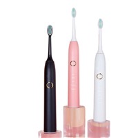 New Intelligent Waterproof Rechargeable Low Noise Electric Toothbrush with Replaceable Heads