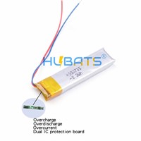 Hubats 350735 3.7V 80mAh 0.3Wh Lipo Rechargeable Battery for JBR Sport Stereo Wireless Plus Voyager Legend HS-11 CPL-556