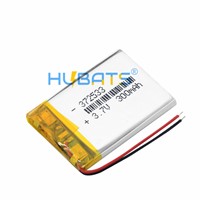 Hubats 372533 300mAh Lithium Polymer Rechargeable Battery Lipo Cell for Cordless Phone Pager