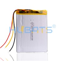 Hubats 406080 3000mAh 3.7V Lithium Polymer Battery with 3 Wires for Onyx Book Darwin 3 Readers Books E-Book