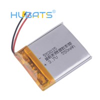 Hubats 553035 550mAh 3.7v Lithium Polymer Rechargeable Batteries for DVR GPS Navigation