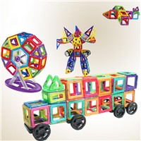 Plastic Magnetic Building Blocks Safe 3d DIY Construction Toys Educational Stem Toy for Boys Kids