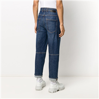 High Quality New Design Custom Fashion Denim Pants Men's Jeans with Waist Bag
