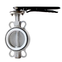 Stainless Steel Wafer PTFE Seat Butterfly Valve