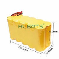Hubats F 7000mAh 10S1P 7Ah 12v Customized Nickel Cadmium Rechargeable Battery Pack