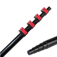 China Fatory OEM 7.2m Aluminium Alloy Extension Pole for Window Cleaning Telescopic Pole with Thread Connector