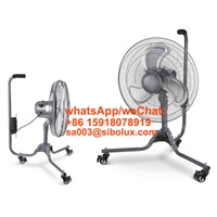 18inch SIBOLUX 3 Speeds Portable Fan Scorpoin Base with Castors Auto Oscillation Metal Industrial Fan Wheel Base