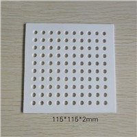 Aluminium Oxide Thermal Conductive Plate 115*115*2mm Multiholes Ceramic Heat Sink Ceramic Processing