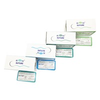 Surgical Suture Suture with Needls Polyglycolic Acid Polyglactin Plain Catgut Chromic Catgut Silk Polypropylene