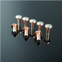 Factory Direct Sale AgSnO2/Cu/AgSnO2 Tri-Metal Contact Point Rivets for Relays
