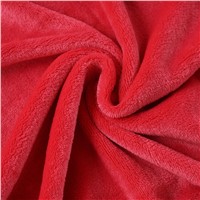 100% Polyester Super Soft Plain Flannel Fleece Fabric for Bedding Sets / Blanket / Home Textile