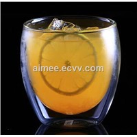 Wholesale 250ml/350ml/450ml/600ml Insulated Double Wall Glass Coffee Espresso Cup Mugs Clear Coffee Cup