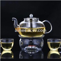 Heat Resistant Loose Leaf Flower Borosilicate Glass Teapot Clear Teapot Glass Teapot