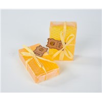 Natural Orange Turmeric Honey Bee Soap