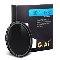 GiAi Pro 55mm Camera ND Filter Neutral Density Filter ND1000 for Camera Lens
