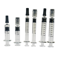 Medical Empty Cbd Oil Luer Lock Glass Syringes 0.5 1 2 2.25 3ml Inventory for Sale