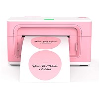 Peedii Pink Label Printer, USB Label Printer Maker for Shipping Packages Labels 4x6 Thermal Printer for Home Business