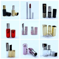 Square Shape Plastic Packaging Tubes Cosmetic Premium Magnetic Custom Empty Lipstick Tube