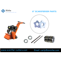 Tungsten Carbide Tipped Cutters 8 Tips Accessories on Scarifying Machine /Floor Scarifier/Concrete Scarifier