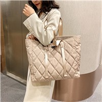 Brand Designer Women's Tote Bags 2020 Autumn Winter New Lady Shoulder Bag High Quality Nylon Handbags Large Capacity Sho