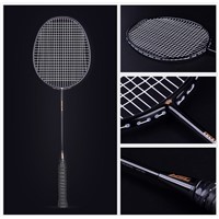 Badminton Racket Genuine Carbon Super Light Adult Set Full Professional Training Double Racket Children Durable Single