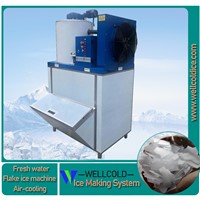 Supermarket Fresh Refrigerating Equipment Flake Ice Making Machine 1000kg Model