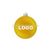 Promotional Good Quality Plastic & Glass Customized Christmas LOGO Ball