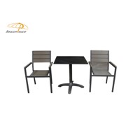 Modern Outdoor Furniture Coffee Table Chair Sets Waterproof Aluminum Polywood Chair HPL Table