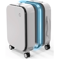 New Patent Design Aluminum Frame Suitcase Carry on Rolling Luggage Beautiful Boarding Cabin M9260