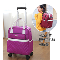 Women Trolley Luggage Rolling Suitcase Travel Hand Tie Rod Backpack Casual Rolling Case Travel Wheels Luggage Suitca