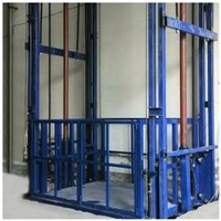 Industry Warehouse Goods Freight Elevator Hydraulic Guide Rail Cargo Lift