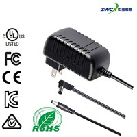 UL CE RoHS Wall Mouted 12v 1a AC/DC Power Adapter