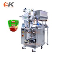 Soonk Pack Small Pouch Tomato Suace Keptcup Juice Water Gel Milk Packaging Machine Manufactuer