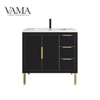 Vama 36 Inch Commercial Cheap Bathroom Cabinet with Metal Legs China Manufacturers BT003036