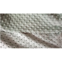 100% Polyester Embossed Bubble Double Side Fleece Flannel Knitting Garment Fabric
