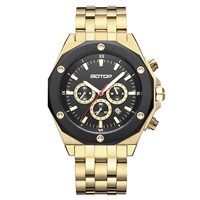 Features of the SS299 Gold &amp;amp; Black Men's Stainless Steel Watch