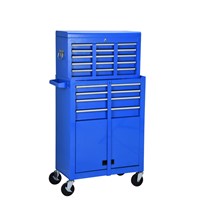 13 Drawers Rolling Tool Chest &amp;amp; Tool Storage Cabinet Removable Top Chest with Lock