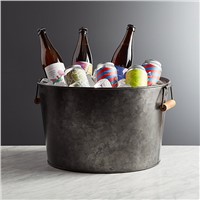 Metal Beverage Tub & Soda Pop, Beer, Wine Ice Holder Storage Bucket Bin