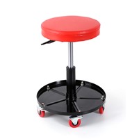 Adjustable Mechanic's Rolling Creeper Seat Chair Stool Tray Padded Motorcycle Repair