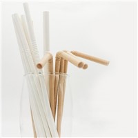 Disposable Solid Color Paper Straw Bendable Beverage Straw