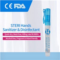 10ML Portable Rinse-Free Instant Dry Alcohol-Free Hands Sanitizer&amp;amp;Disinfectant with CE Certificate